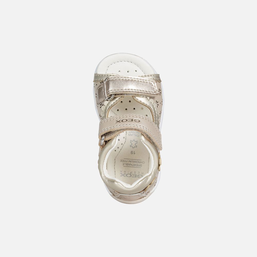 Sandalias Geox Bebe Bege - Tapuz Girl - ZGYDF0984
